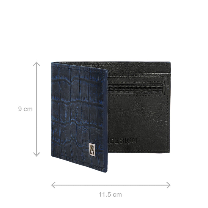 Rover W2 Blue Leather Bi-Fold Wallet