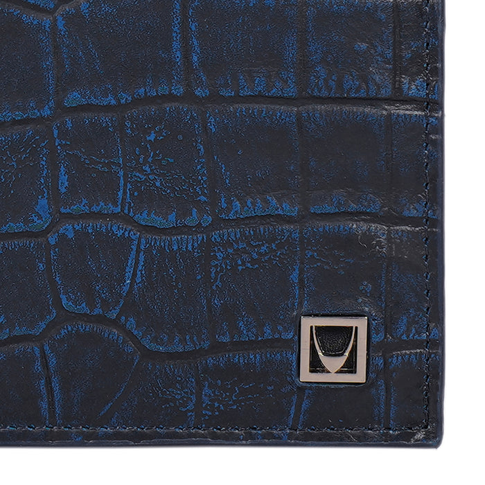 Rover W2 Blue Leather Bi-Fold Wallet