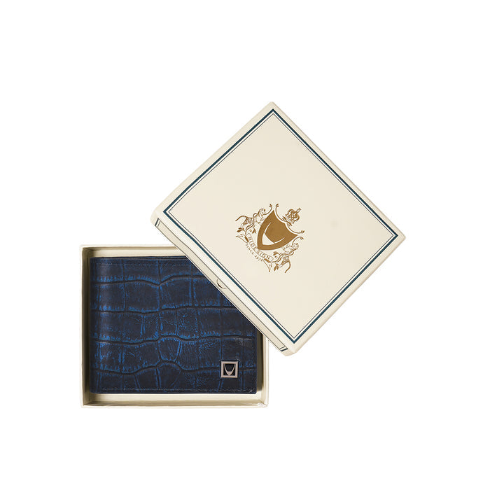 Rover W2 Blue Leather Bi-Fold Wallet