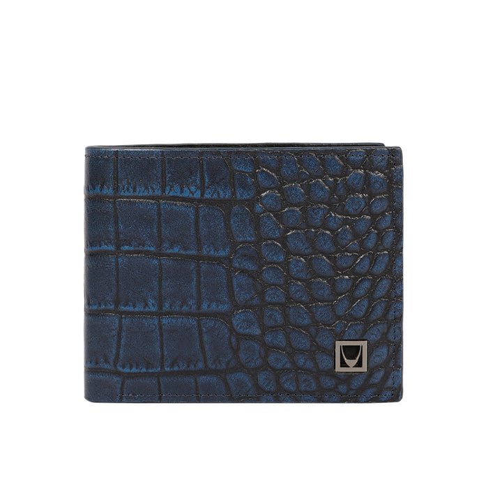 Rover W3 Blue Leather Bi-Fold Wallet