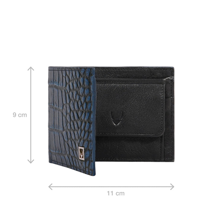 Rover W3 Blue Leather Bi-Fold Wallet
