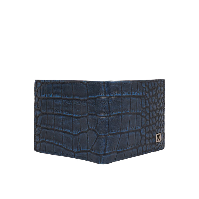 Rover W3 Blue Leather Bi-Fold Wallet