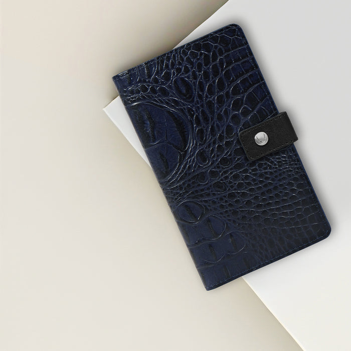 Rover W4 Blue Leather Passport Holder