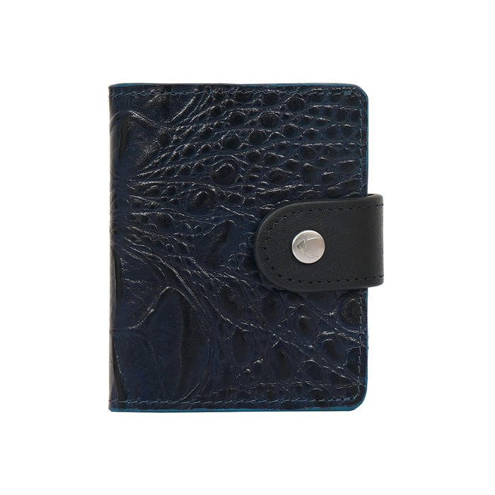 Rover W5 Blue Leather Card Holder
