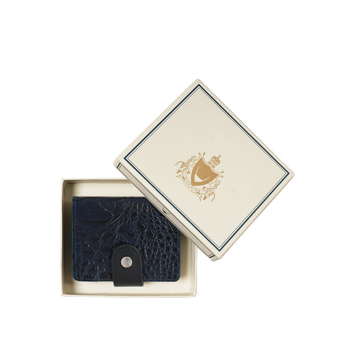Rover W5 Blue Leather Card Holder
