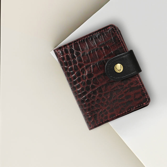 Rover W5 Red Leather Card Holder