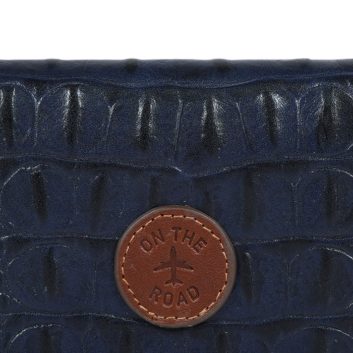 Rover W6 Blue Leather Card Holder