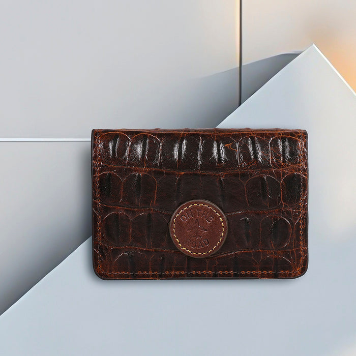 Rover W6 Brown Leather Card Holder