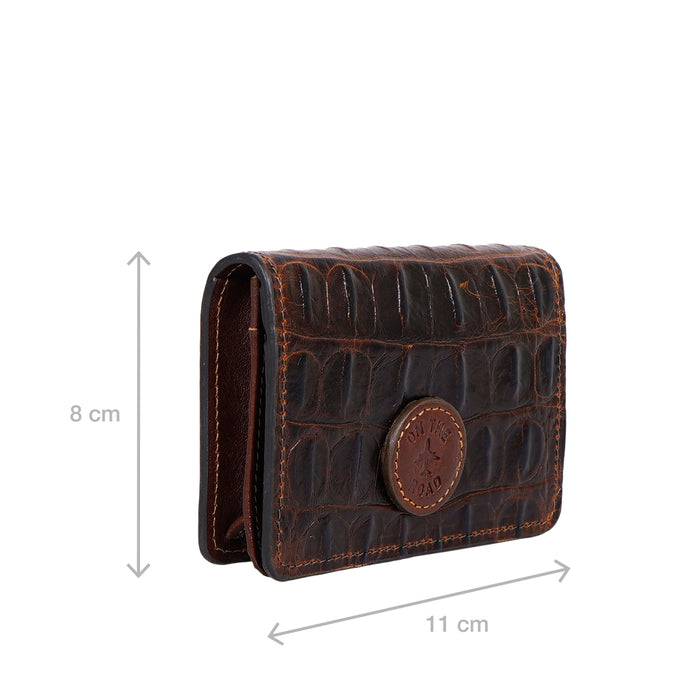 Rover W6 Brown Leather Card Holder