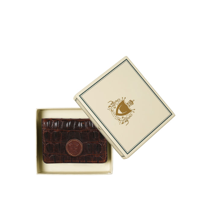 Rover W6 Brown Leather Card Holder