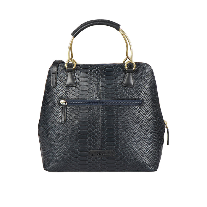 Royale 02 Blue Leather Satchel