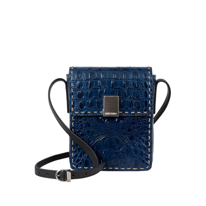 Sabrina 02 Blue Leather Crossbody