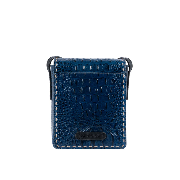 Sabrina 02 Blue Leather Crossbody