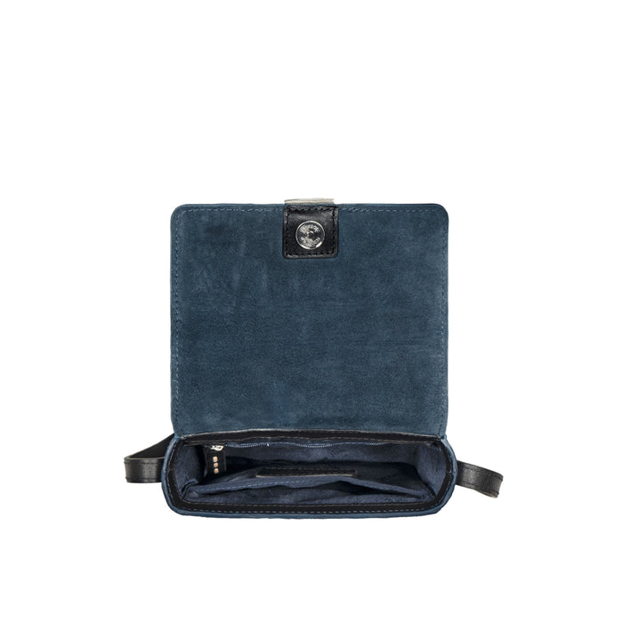 Sabrina 02 Blue Leather Crossbody