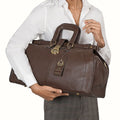 Safari Brown Leather Duffle Bag