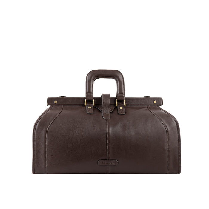 Safari Brown Leather Duffle Bag
