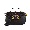 Sakura - 01 Black Leather Shoulder Bag