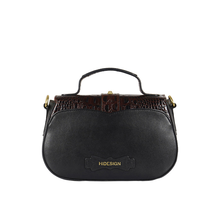 Sakura - 01 Black Leather Shoulder Bag