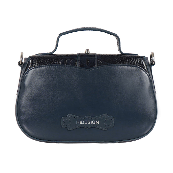 Sakura - 01 Blue Leather Shoulder Bag