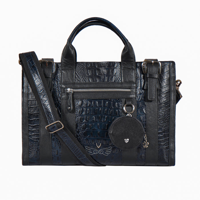 Sakura - 02 Blue Leather Briefcase