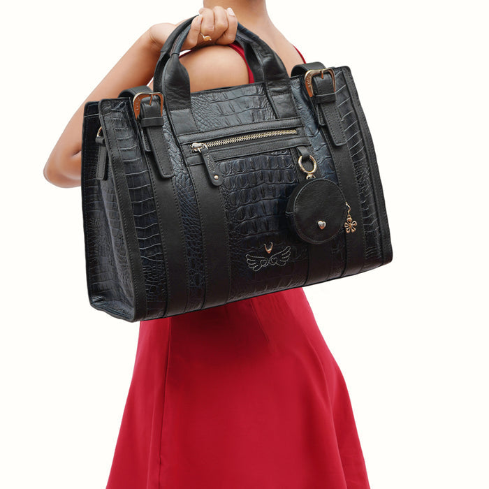 Sakura - 02 Blue Leather Briefcase