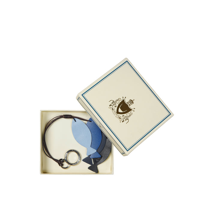 Sakura 03 Blue Leather Reversible Hangers