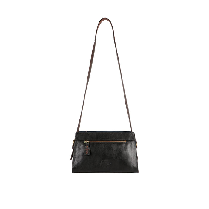 Sally Scull 02 Black Leather Sling Bag