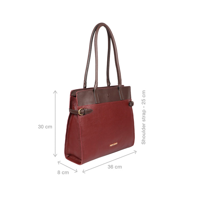 Salta 01 Red Leather Tote Bag