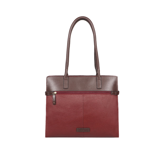 Salta 01 Red Leather Tote Bag