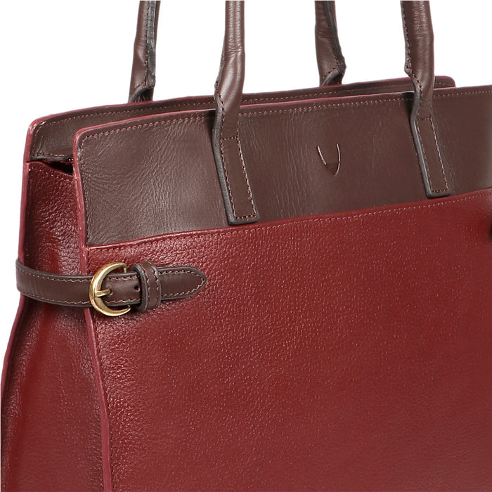 Salta 01 Red Leather Tote Bag