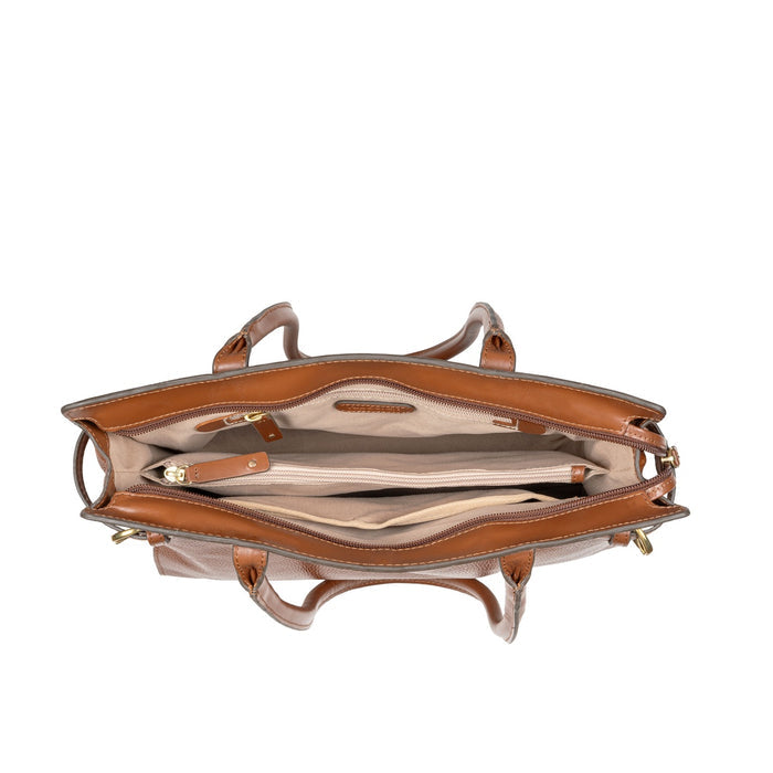 Salta 01 Tan Leather Tote Bag