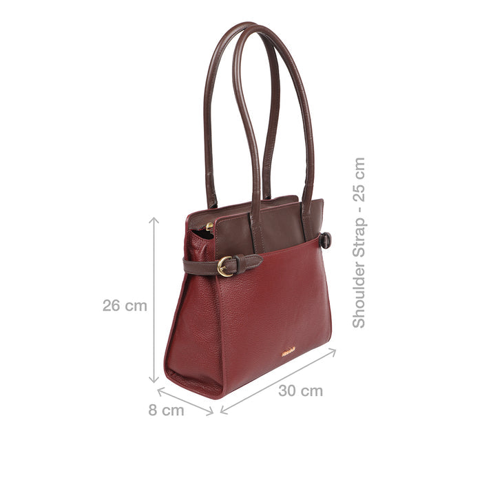 Salta 02 Red Leather Tote Bag