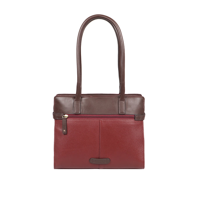 Salta 02 Red Leather Tote Bag