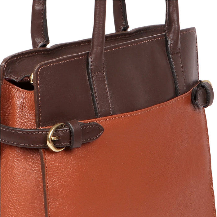 Salta 02 Tan Leather Tote Bag