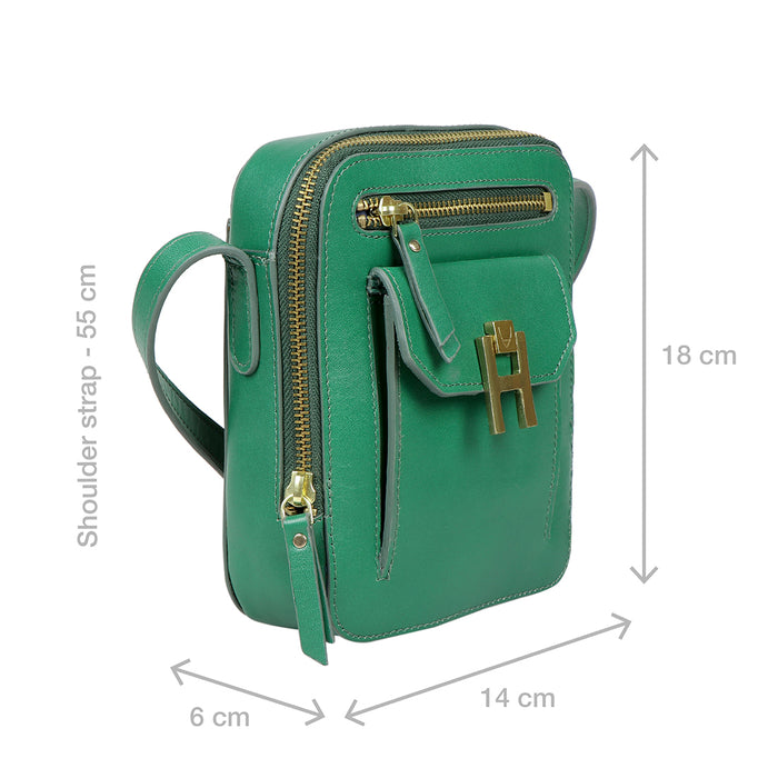 Sangria 02 Green Leather Sling Bag