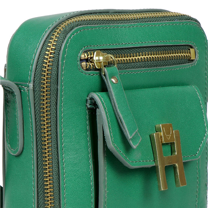 Sangria 02 Green Leather Sling Bag