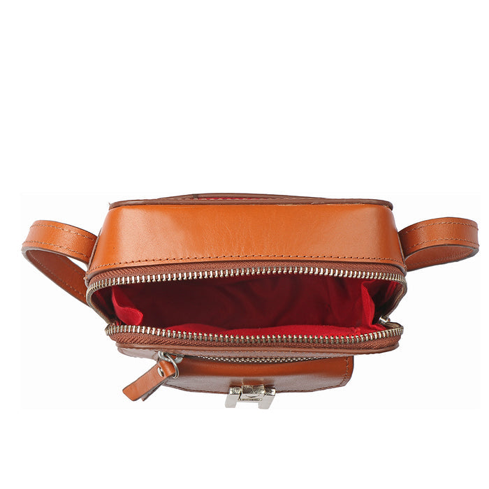 Sangria 02 Orange Leather Sling Bag