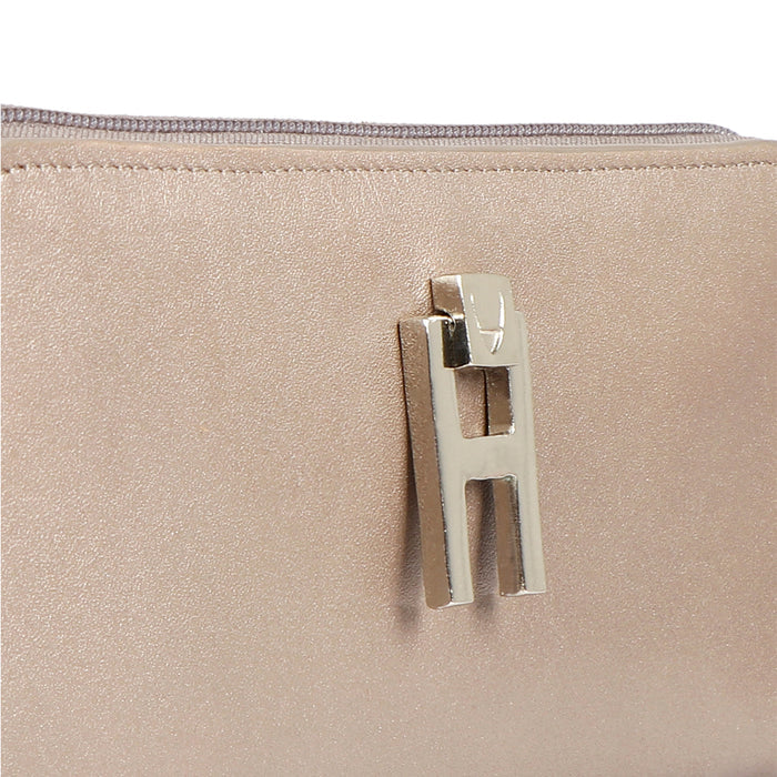 Sangria W1 Grey Leather Zip Around Wallet