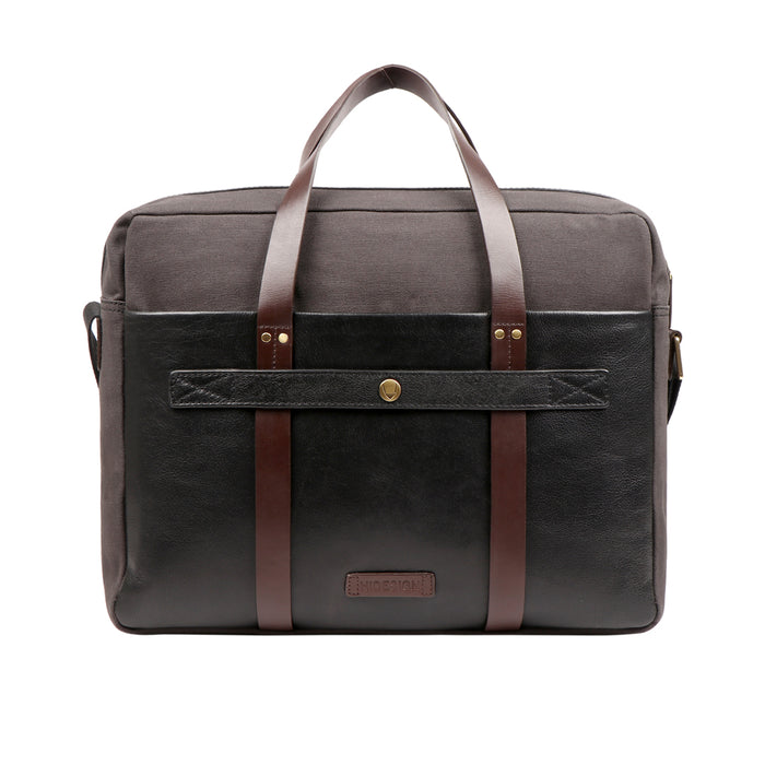 Santa Fe 01 Black Leather  Briefcase