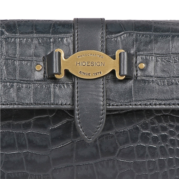 Santiago 01 Blue Leather Sling Bag