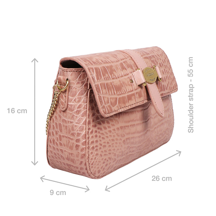 Santiago 01 Pink Leather Sling Bag