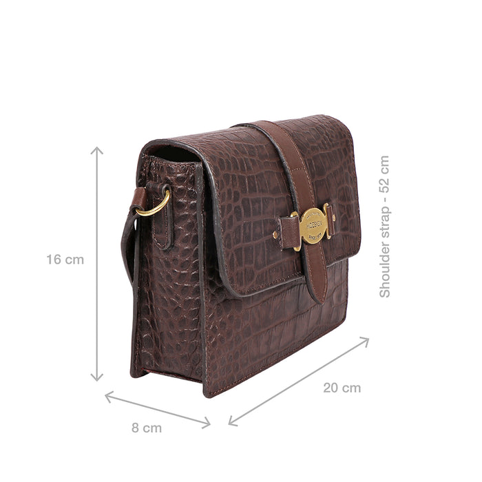 Santiago 02 Brown Leather Sling Bag