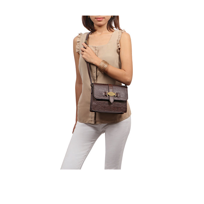 Santiago 02 Brown Leather Sling Bag