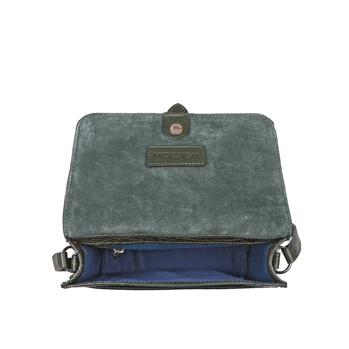 Santiago 02 Green Leather Sling Bag