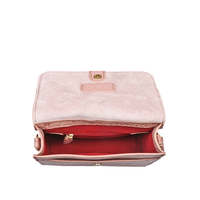 Santiago 02 Pink Leather Sling Bag