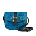 Santiago 03 Blue Leather Sling Bag