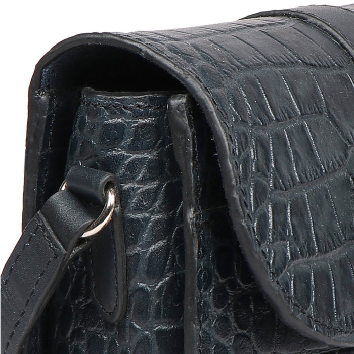 Santiago 03 Blue Leather Sling Bag