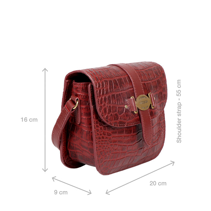 Santiago 03 Marsala Leather Sling Bag
