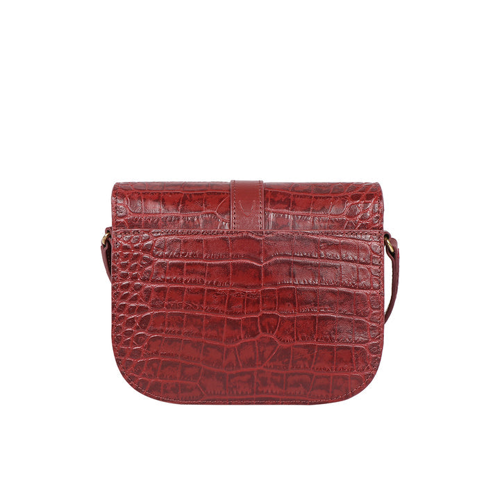 Santiago 03 Marsala Leather Sling Bag