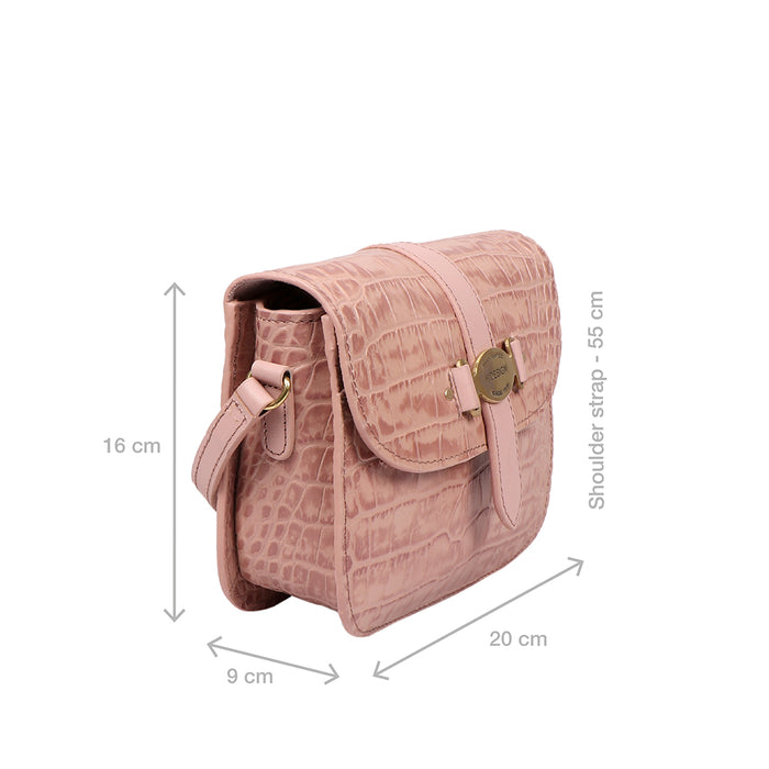 Santiago 03 Pink Leather Sling Bag